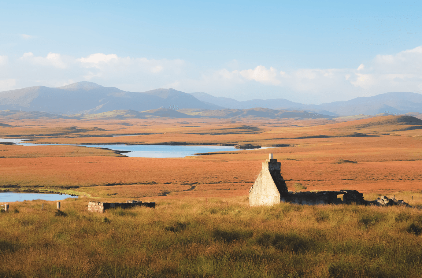 The rugged landscape of Lewis & Harris, Scotland.