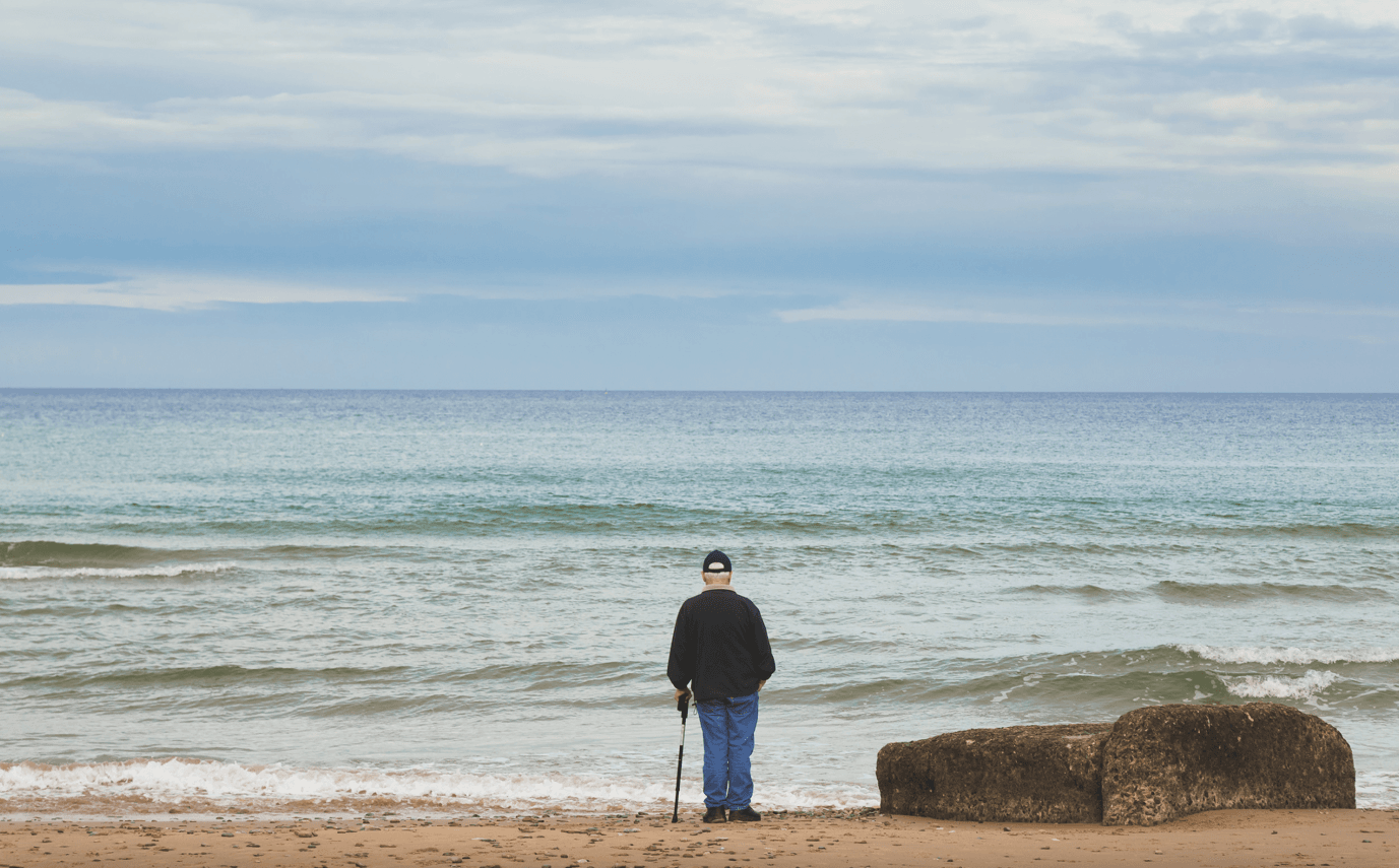 A serene view of Utah Beach Landing in Normandy, France, photographed by Stephen Bridger.